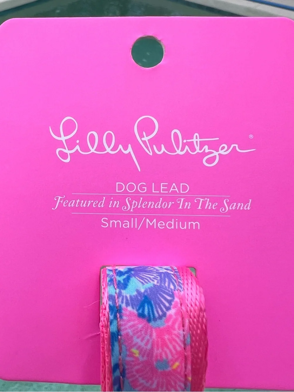 Lilly Pulitzer NWT Dog Leash Splendor In The Sand Size S/M New
